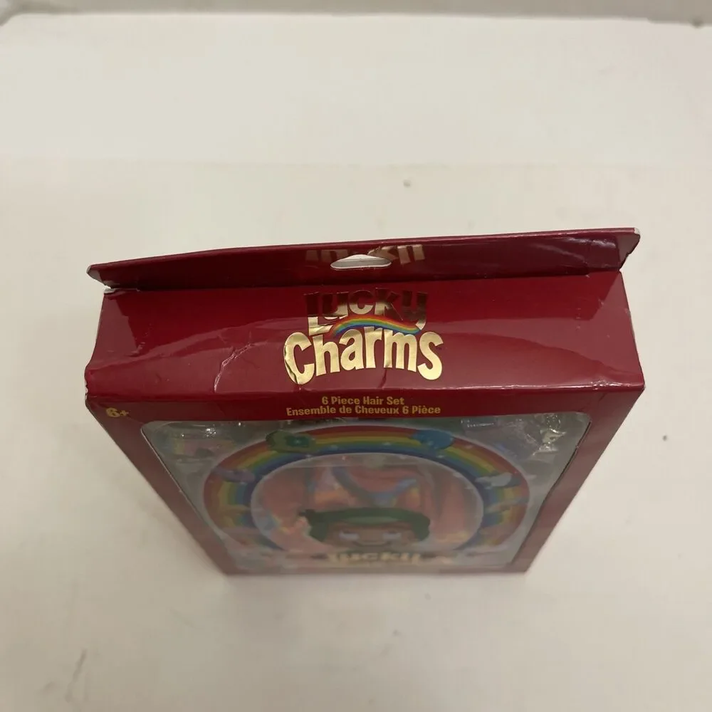 Lucky Charms Cereal 6 Piece Hair Set 2 Scrunchies And 4 Hair Clips Gift Set